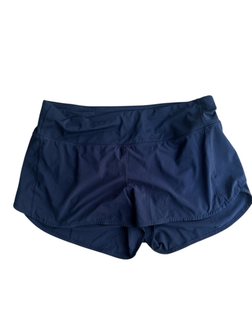 Lululemon Speed-Up Shorts Navy Blue Women’s Size 16 Athletic Running Lined 2.5”